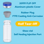10mL Vials for Injections with Self-Healing Injection Port and Sealed Cap