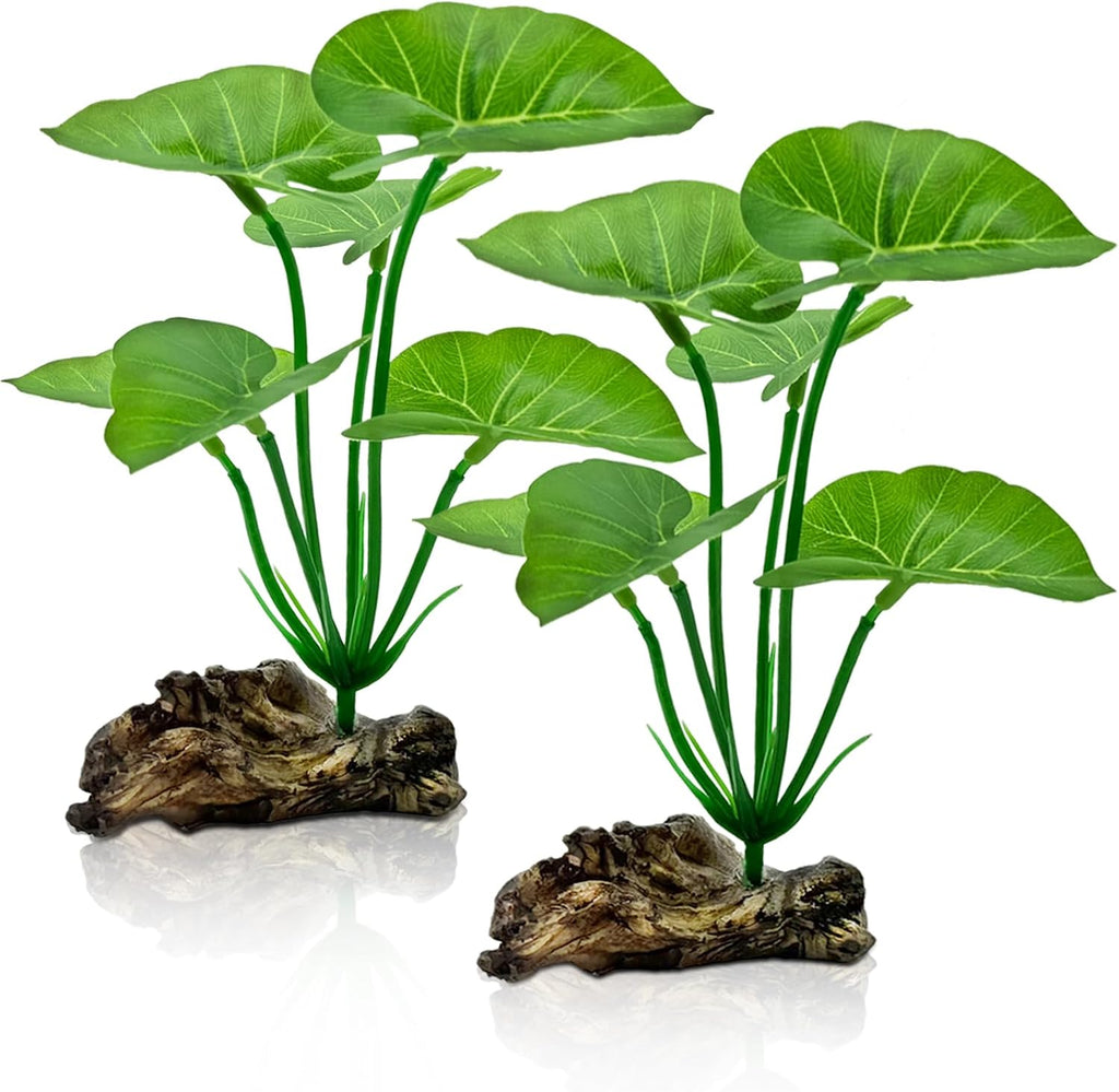2-Pack Aquarium Decor Betta Fish Tank Decorations 6-inch Fish Tank Plants
