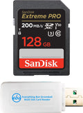 SanDisk 128GB Extreme Pro UHS-I SDXC Memory Card Works with Sony Cameras | For Mirrorless Camera Model ZV-E1