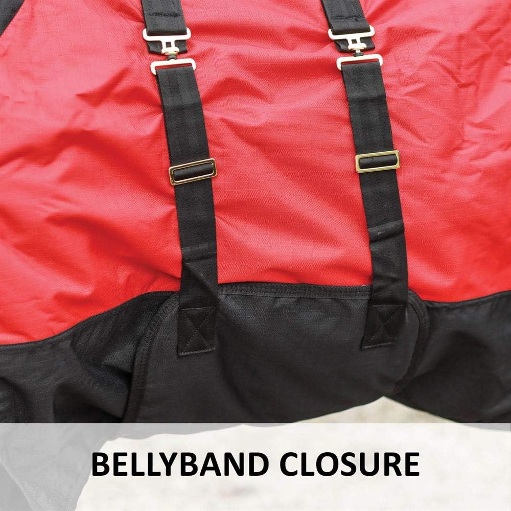Contour Collar Classic II Horse Turnout Blanket | Bellyband Closure | Horse Blankets for Winter Waterproof | Weather