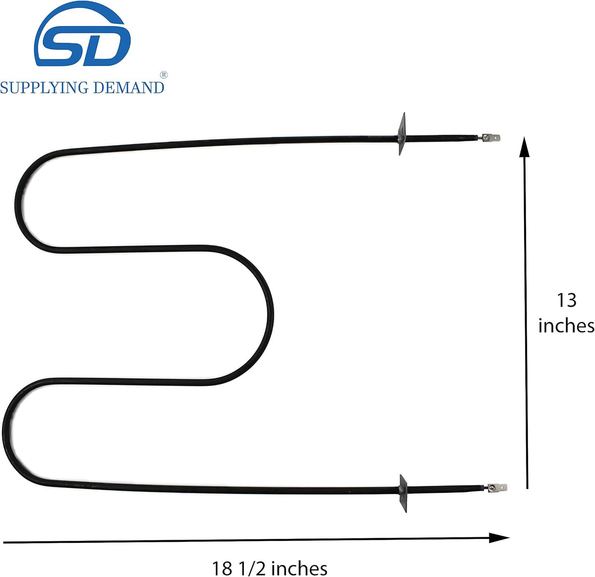 Supplying Demand W10201551 74004106 Electric Range Oven Upper Broil Element Assembly Replacement
