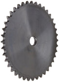 Browning 40A40 Plate Roller Chain Sprocket, Single Strand, Type A Hub, Steel, 5/8" Stocked Bore, 40 Teeth