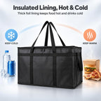 Insulated Food Delivery Bag, Commercial Catering, 3 Pack