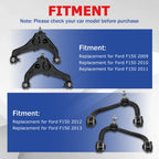 Thomletha 4WD Front Upper Lower Control Arms Sway Bar Links Kit