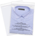 8" x 10" (500 Count) Clear Poly Bags with Suffocation Warning