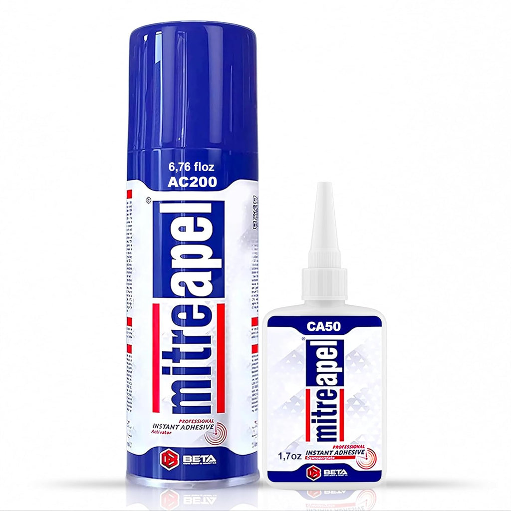 CA Glue with Activator (1.7oz-6.7 floz) Instant Bond Professional Cyanoacrylate Adhesive and Super Glue Accelerator