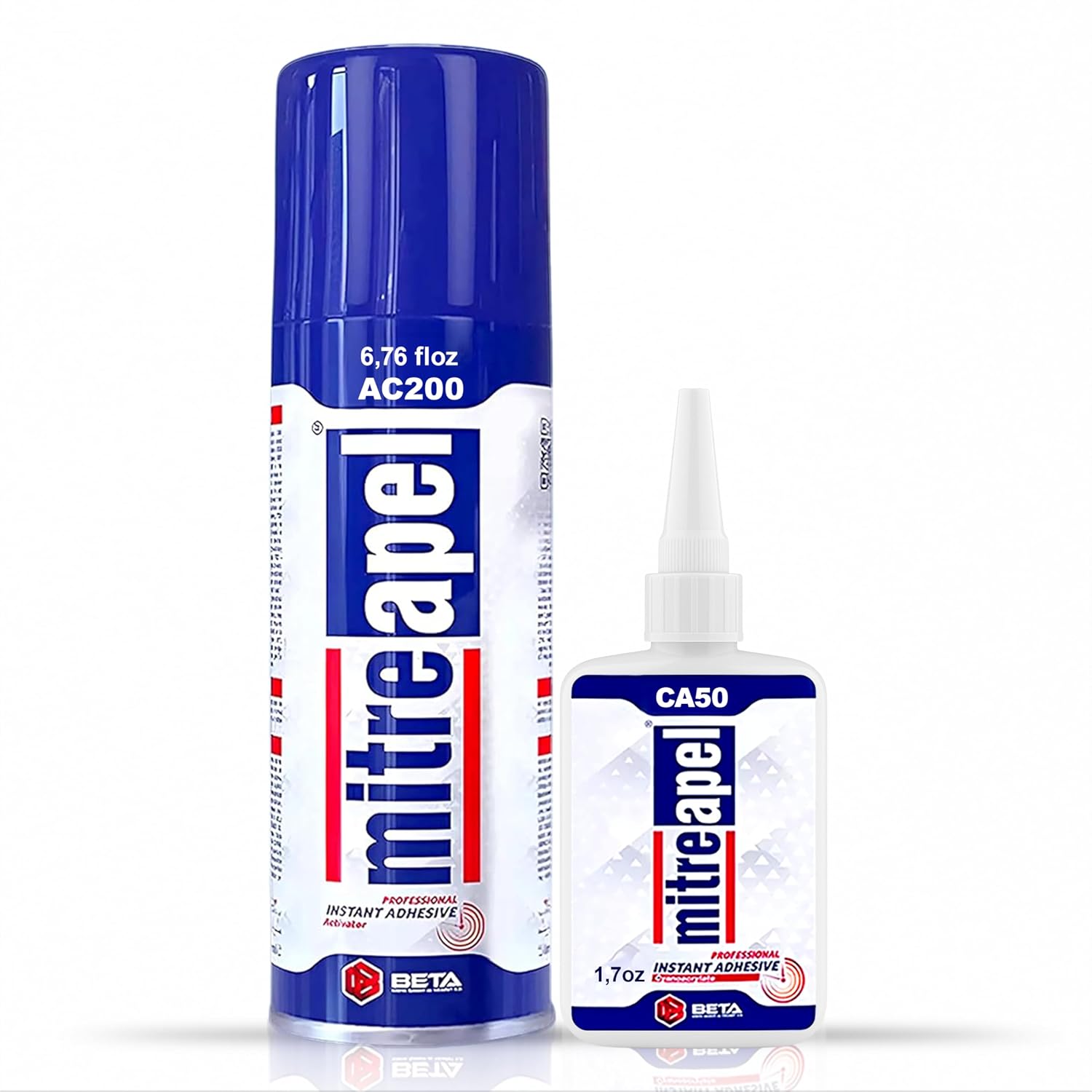 CA Glue with Activator (1.7oz-6.7 floz) Instant Bond Professional Cyanoacrylate Adhesive and Super Glue Accelerator
