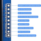 4PCS 0.96 Inch OLED I2C IIC Display Module with EC11 Rotary Encoder