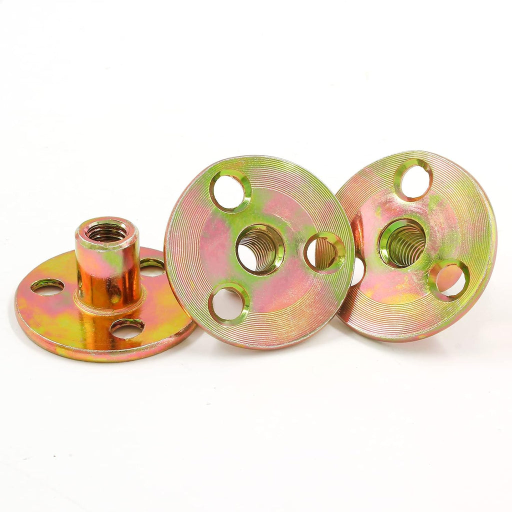 12Pcs 5/16"-18 Carbon Steel T-Nut Zinc-Plated Insert Nuts