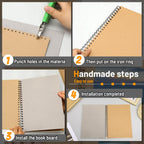 100 Chipboard Sheets 8.5 x 11", 22PT Cardboard for Crafts