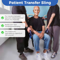 Heavy - Duty Wheelchair Transfer Pad - 260 LBS Capacity, 8 Sponge Handles, Oxford Fabric - Patient Lift Transfer Mat