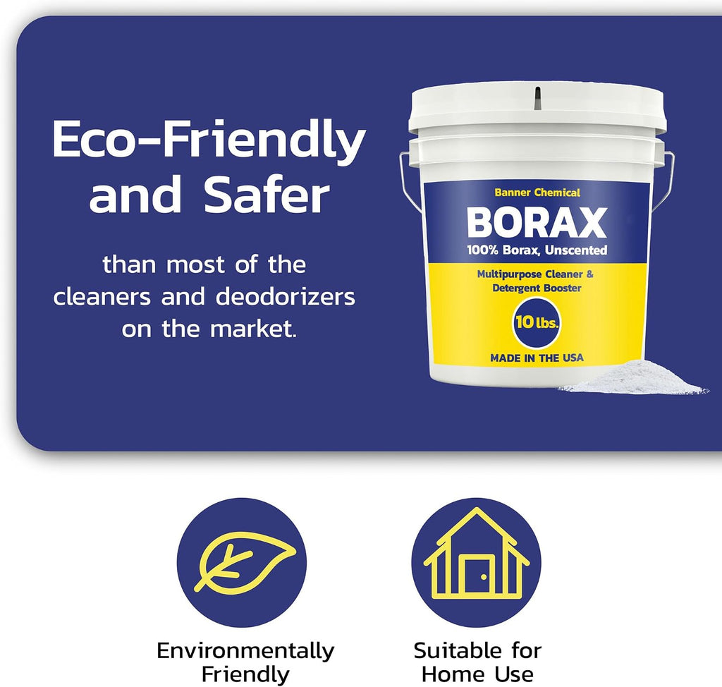 Raw Borax, 100% Pure Multi-Purpose Cleaner (10 lbs)