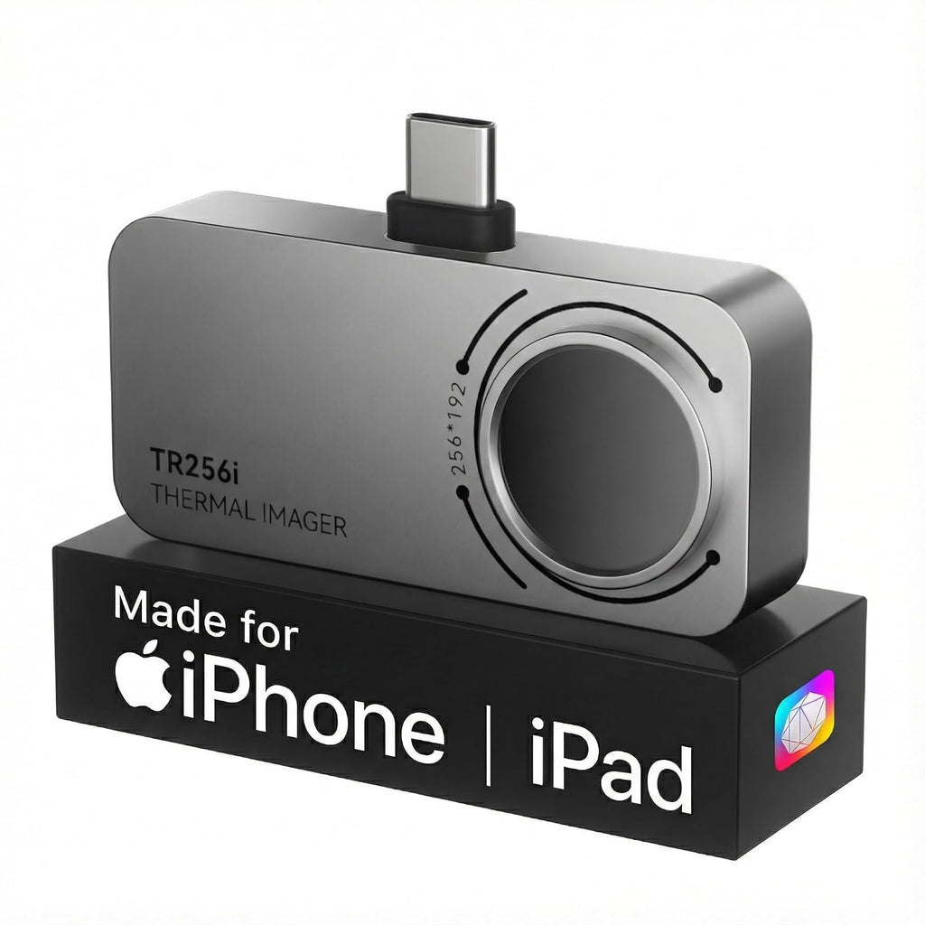 TR256i Thermal Imaging Camera for iOS (iPhone 17/16/15 and iPad w/USB-C), 512×384 Super Resolution Infrared Camera