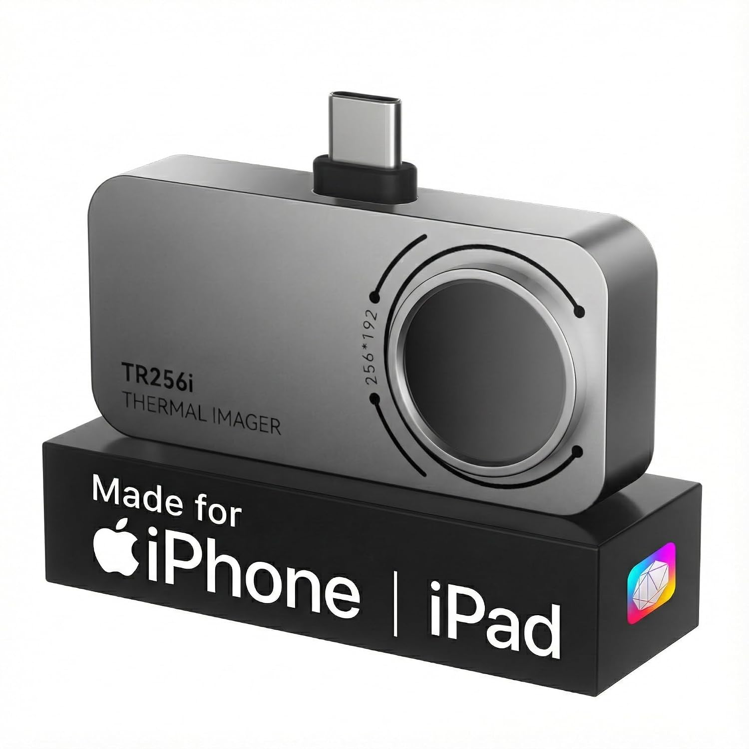 TR256i Thermal Imaging Camera for iOS (iPhone 17/16/15 and iPad w/USB-C), 512×384 Super Resolution Infrared Camera
