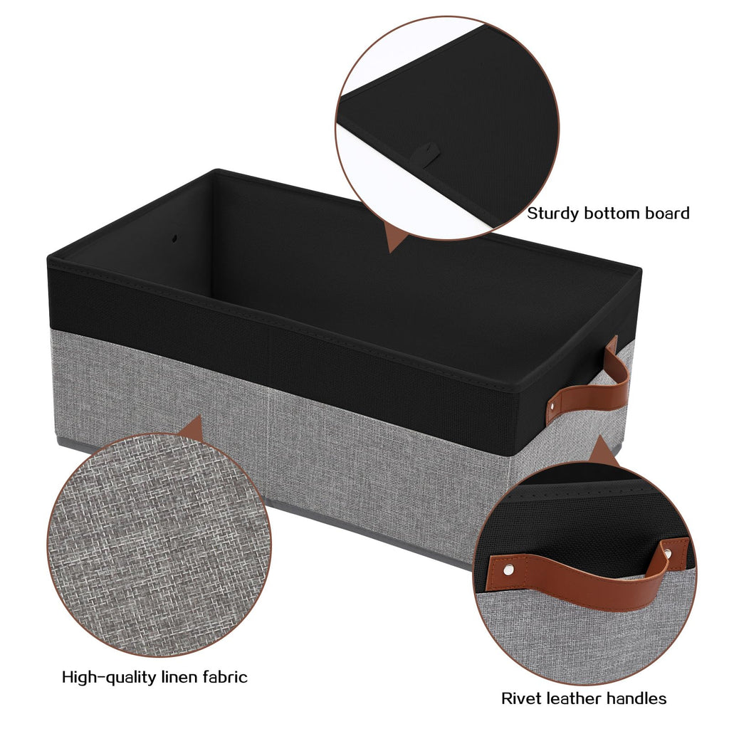 3 Pack Large Capacity Storage Bins Closet Organizer for Shelves