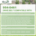 Kihermao 954-0461 Drive Belt Replacement for Cub Cadet, 1/2" x 78"