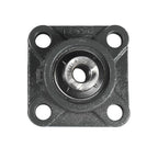HQRP 4-Pack UCF201-8 Pillow Block Bearing 1/2 inch Bore, 4-Bolt Flange Mounted, Solid Base, Self-Alignment, Square