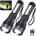 Rechargeable Flashlights High Lumens, 7Mode Super Bright Flashlight Powerful, Adjustable Tactical Flash Light, Gifts
