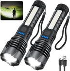 Rechargeable Flashlights High Lumens, 7Mode Super Bright Flashlight Powerful, Adjustable Tactical Flash Light, Gifts