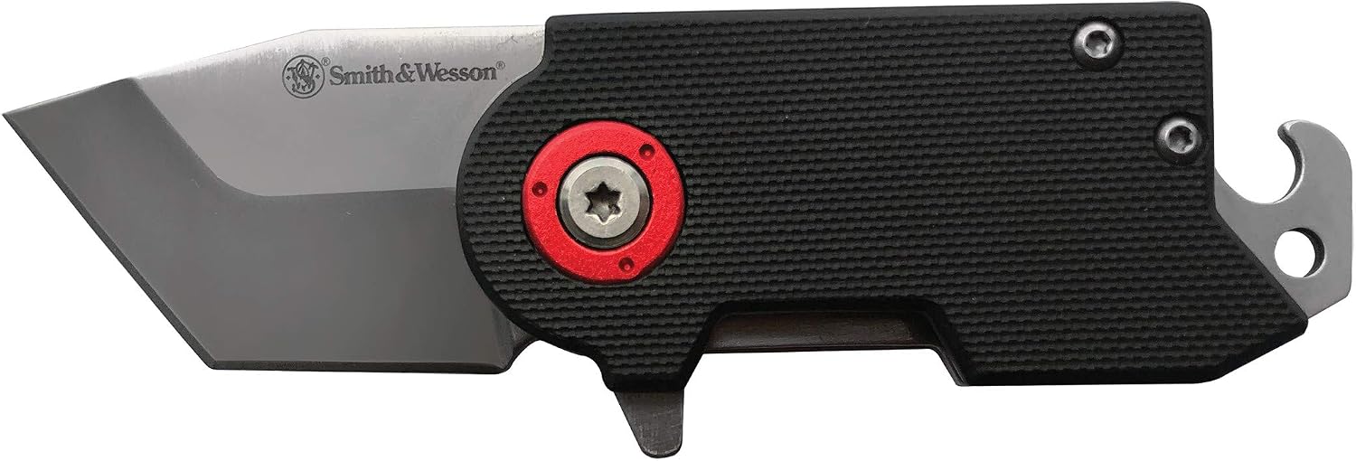 Benji Folding Knife with Bottle Opener, Money Clip, 1.5"-3.5" Stainless Steel Blade
