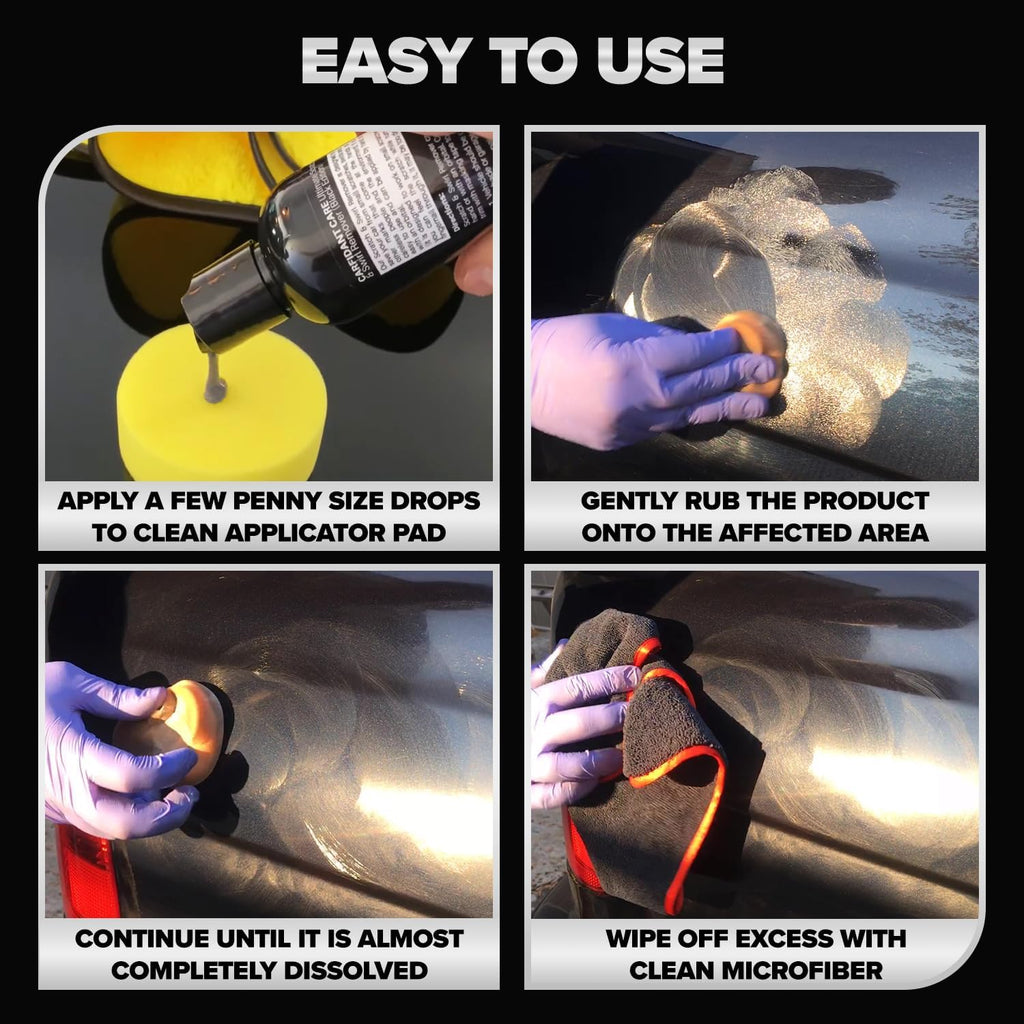 Black Scratch and Swirl Remover - Car Scratch Remover for Paint Scratches - Polishing Compound for Cars Kit with