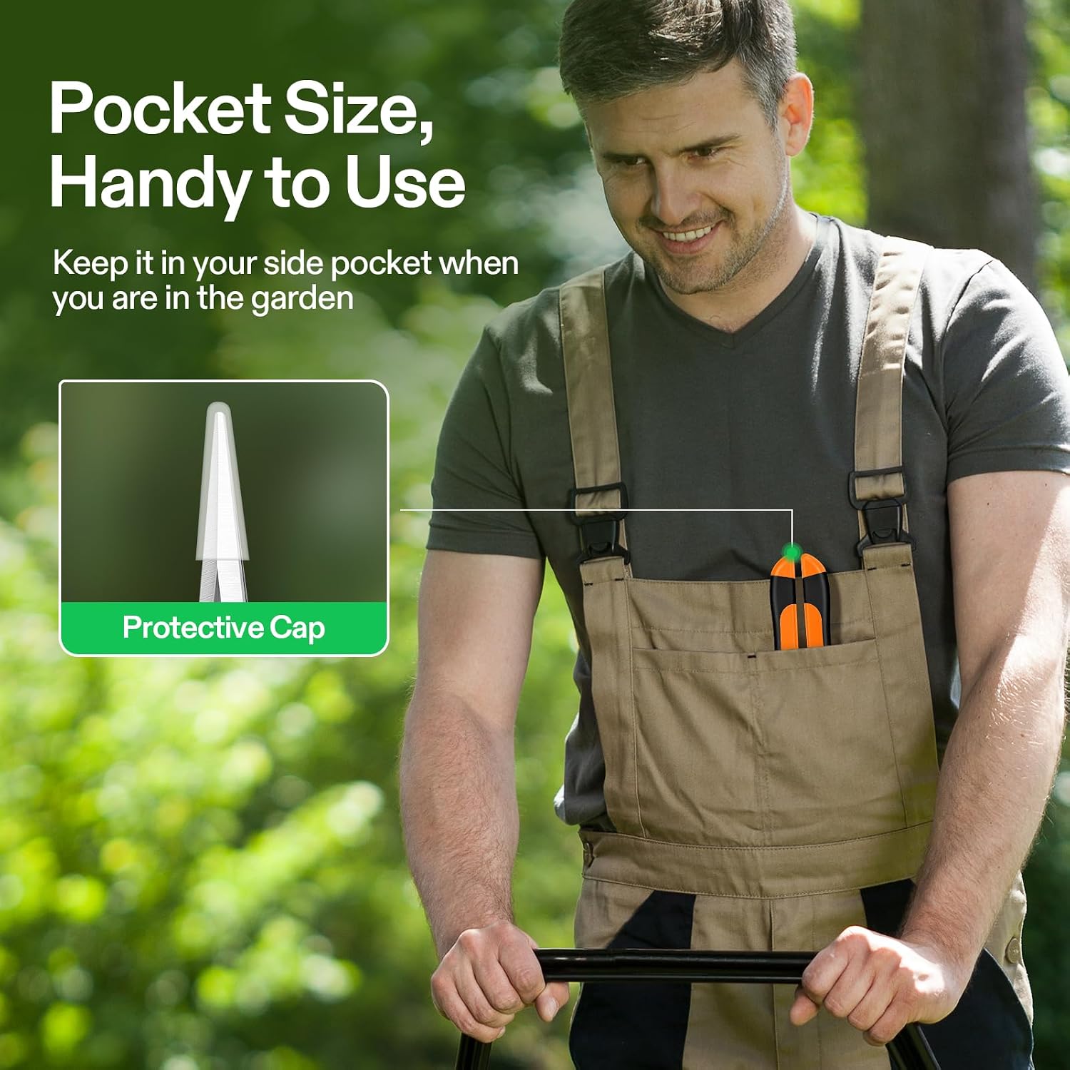 6.5 Inch Gardening Scissors Hand Pruner Pruning Shear and 8.5" Bypass Pruning Shears for Gardening, Heavy-Duty Garden