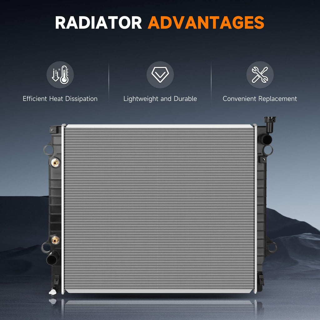 OCPTY 2802 Engine Coolant Radiator Compatible with 2005-2015 Toyota Tacoma