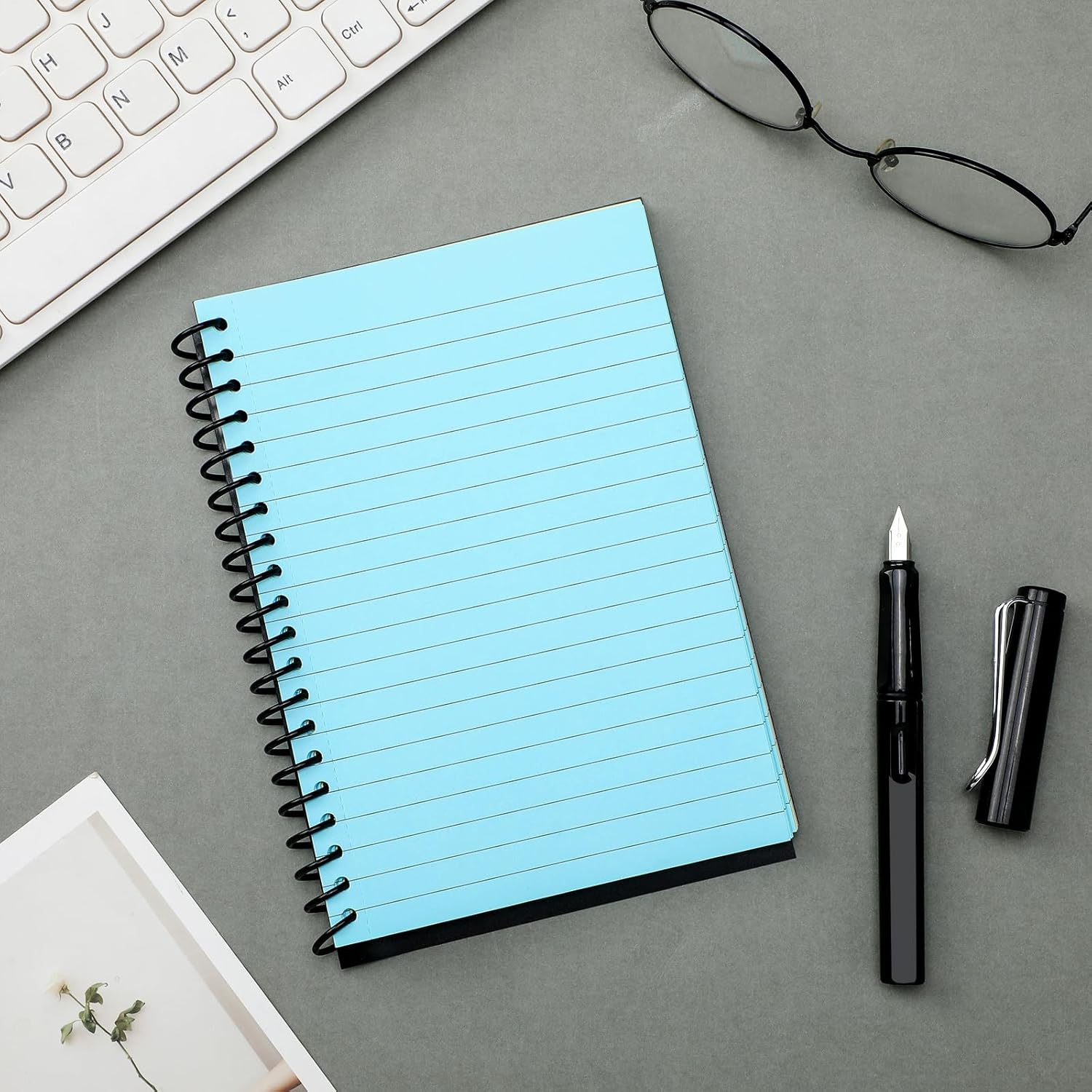 6 Pack Spiral Notebook 5 x 7 Inch College Ruled Colored Paper Notebook Lined Paper Composition Perforated Notepad