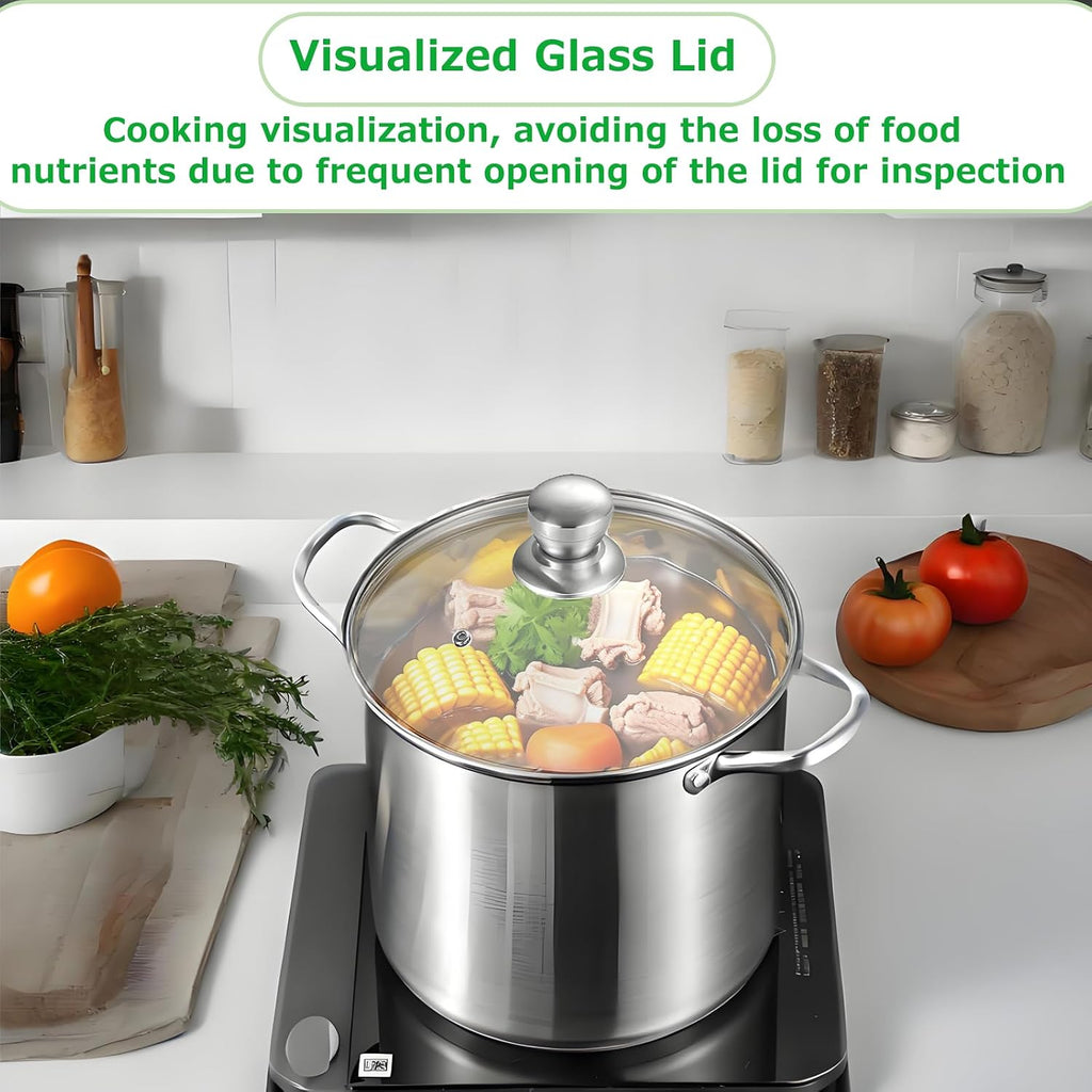 21.5QT Stainless Steel canning pot with rack and lid & canning kit set,water bath canner for canning Beginners,7 pcs