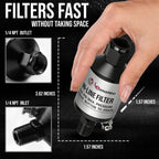 LE LEMATEC Air Compressor Water Separator, 1/4" NPT Inline Filter