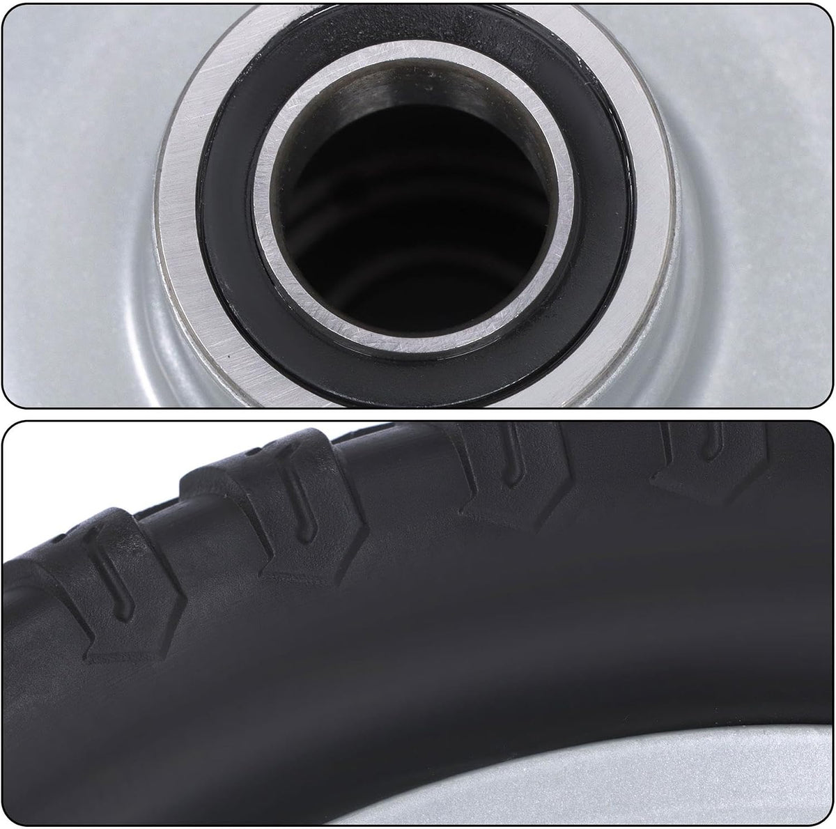 13x5.00-6 Airless Tire and Wheel, Replacement 13x5-6 Solid Rubbe Riding Lawn Mower Tire with Rim