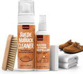 Suede and Nubuck Shoe Cleaner Kit, 5-in-1 Cleaning and Protector Spray with Suede Brush & Eraser, Cloth, Safely