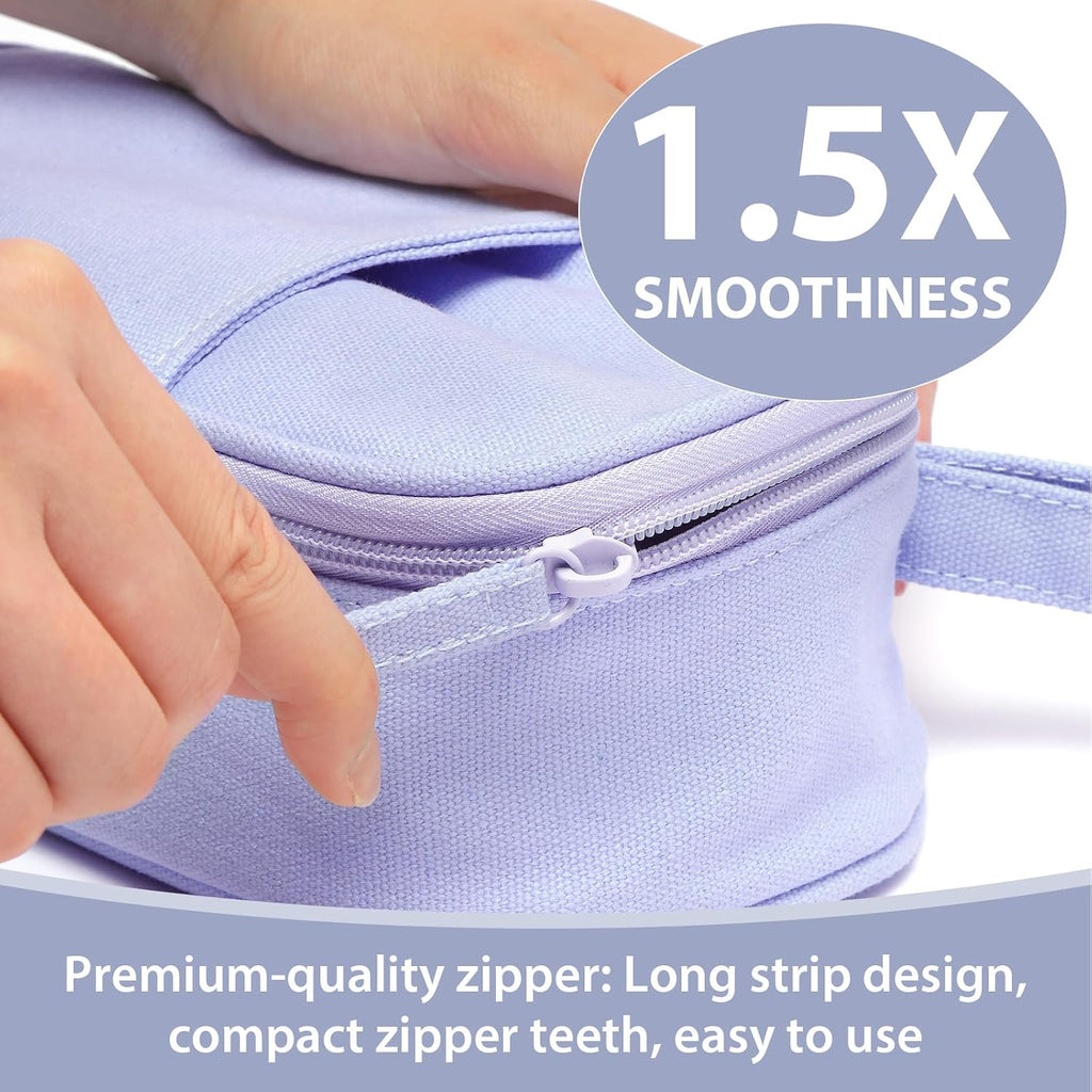 Large Pencil Case Pouch, Zipper Pencil Box for Kids, Girls & Boys | 1800mL Big Capacity, Heavy-Duty Canvas, School