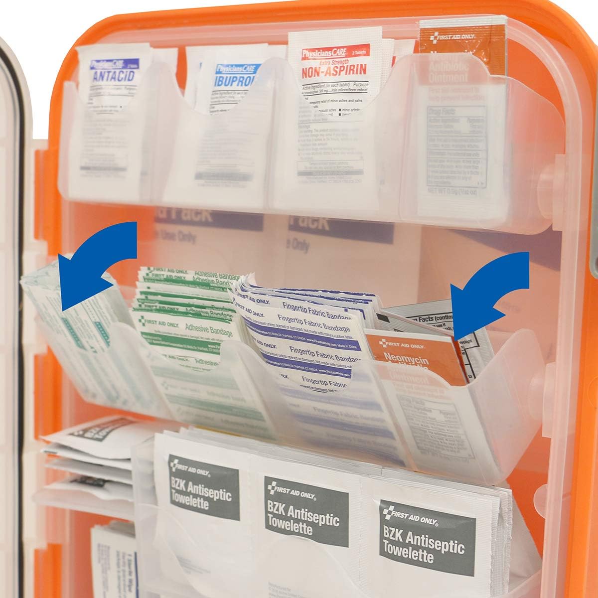 OSHA Compliant First aid Kit, All-Purpose 100-Person Emergency First Aid Kit for Business, Home, and Car in Plastic