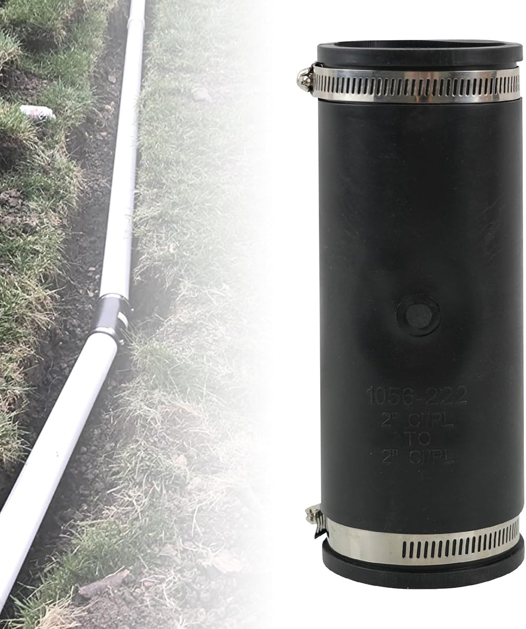 RULLINE Flexible Pipe Coupling 2” to 2” Extra-Long Connector XL 1056-222