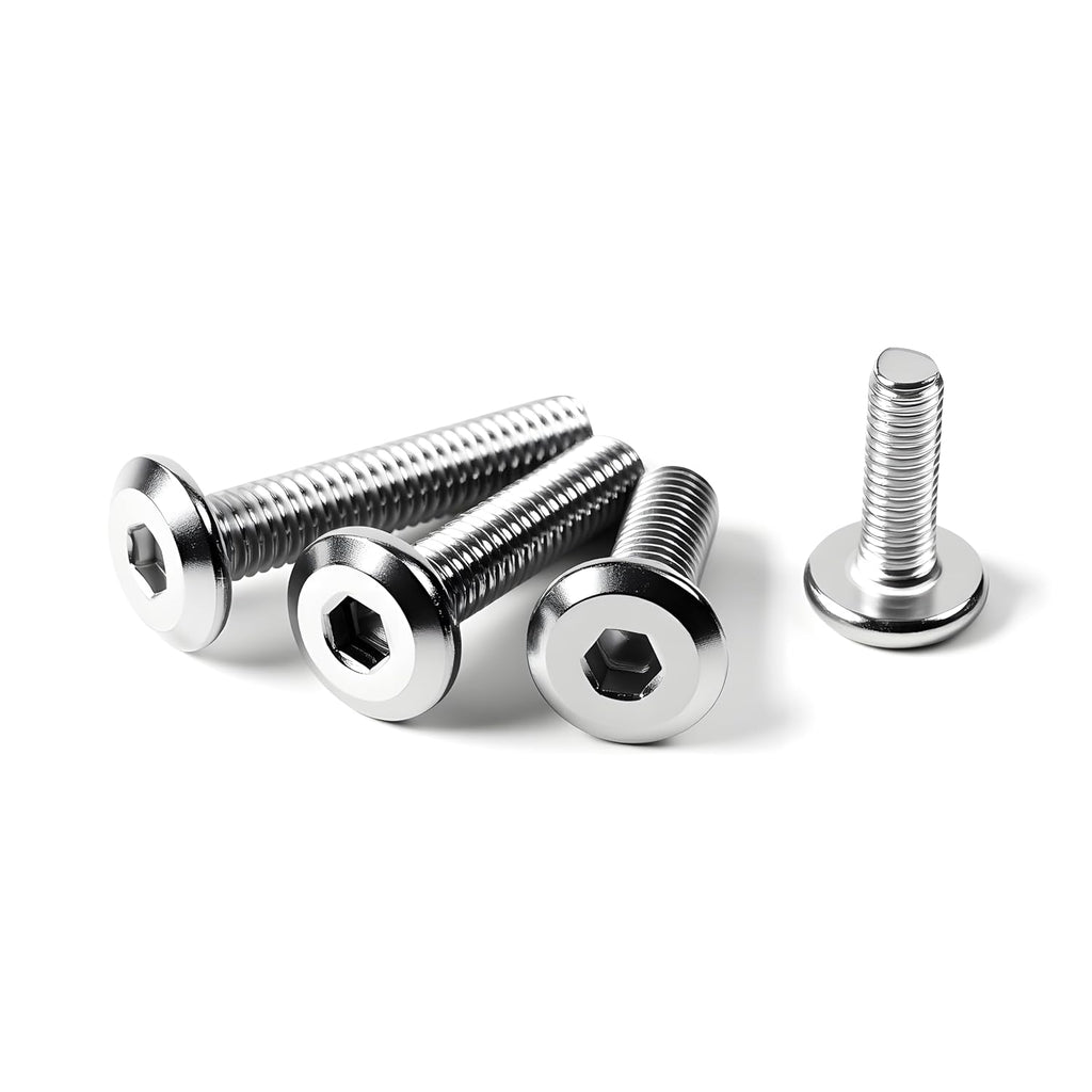 5/16-18 x 3" (10 Pack) Flat Head Hex Socket Cap Screws Bolts, 304 Stainless Steel 18-8, Hex Drive Countersunk Furniture Connector, Fully Threaded Machine Thread, Bright Finish