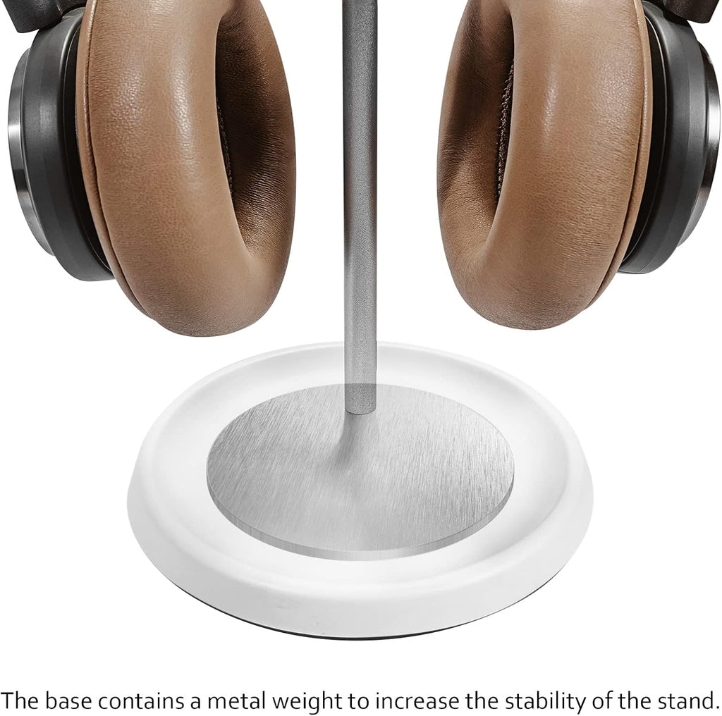 Headphone Stand, Curved Headset Stand with Storage Tray, Heavy Base Gaming Headset Holder for AirPods Max, AirPods