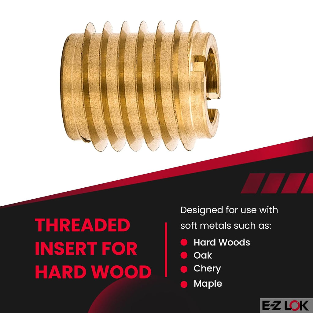 E-Z LOK Knife Thread Insert for Hard Wood, M5-0.8, 0.500 in, 10 ct