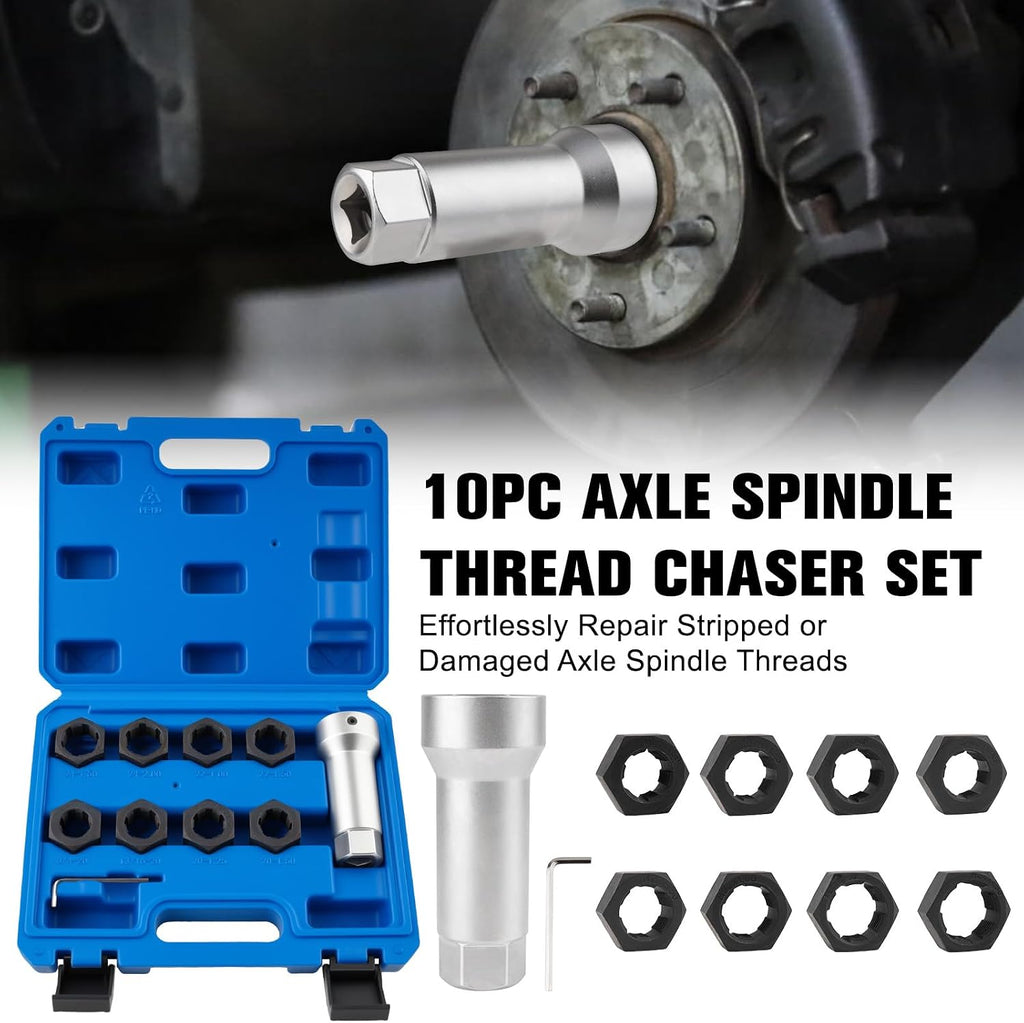 Marvelity 10-Piece Axle Spindle Thread Chaser Set
