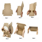 6 x 2 x 2 Inches Small Shipping Boxes Corrugated Packing Box 50 Pack