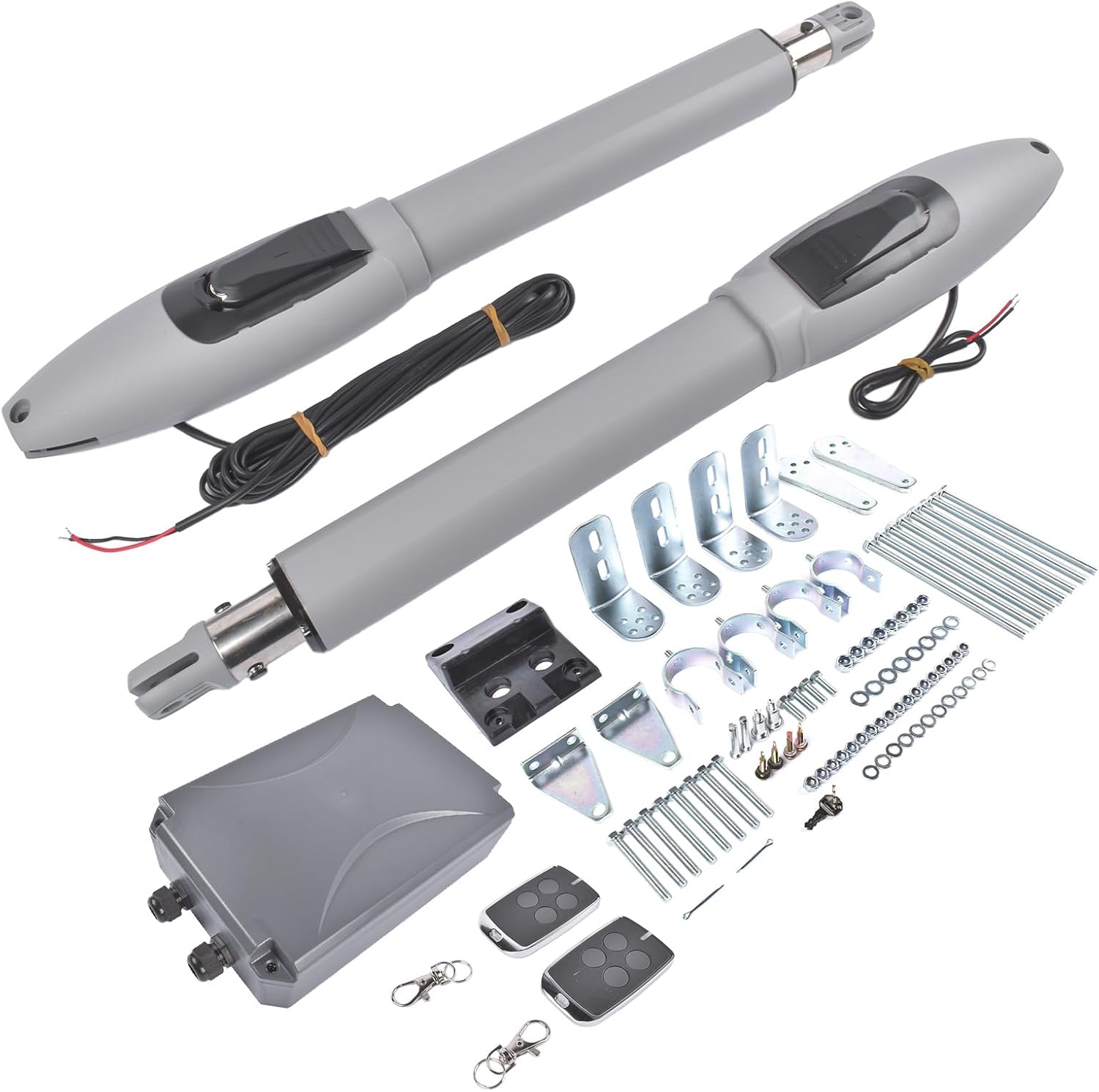Automatic Dual Swing Gate Opener Kit for Doors up to 660lb*2 with Remote