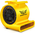 Air Mover Blower Fan, Industrial 1.5HP MAX10000CFM Monster Floor Blower Carpet Dryers - 3 Speeds, 4 Adjustable