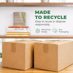 Corrugated Shipping Boxes - 16x10x10" Smedium Moving Boxes - Durable Cardboard - For Packing, Storage & Small
