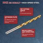 Kozelo Drill Bit 5.5mm Diameter M42 8% Cobalt HSS TiN for Hard Metal