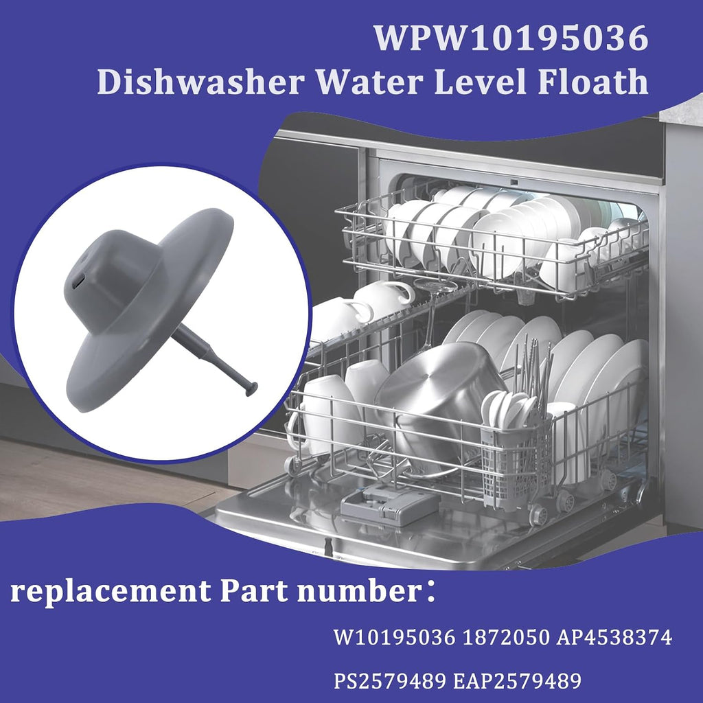 WPW10195036 Dishwasher Water Level Float Replacement for Whirlpool Kenmore