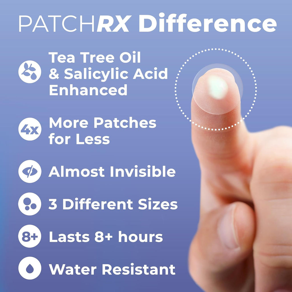 Salicylic Pimple Patches (120 Pack), Salicylic Acid Acne Patches with Tea Tree Oil - Zit Patch and Pimple Stickers