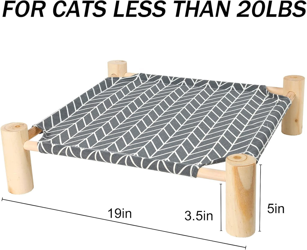 Cat Hammock Bed Small Eleveted Dog Bed 19x19 in Arrow