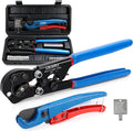 OURU PEX Crimping Tool Kit, Cinch & Remove, 3/8" to 1", Storage Box