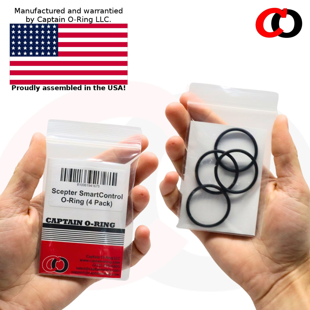 Captain O-Ring – Replacement O-Rings for Scepter SmartControl Gas Can Spout (4 Pack)