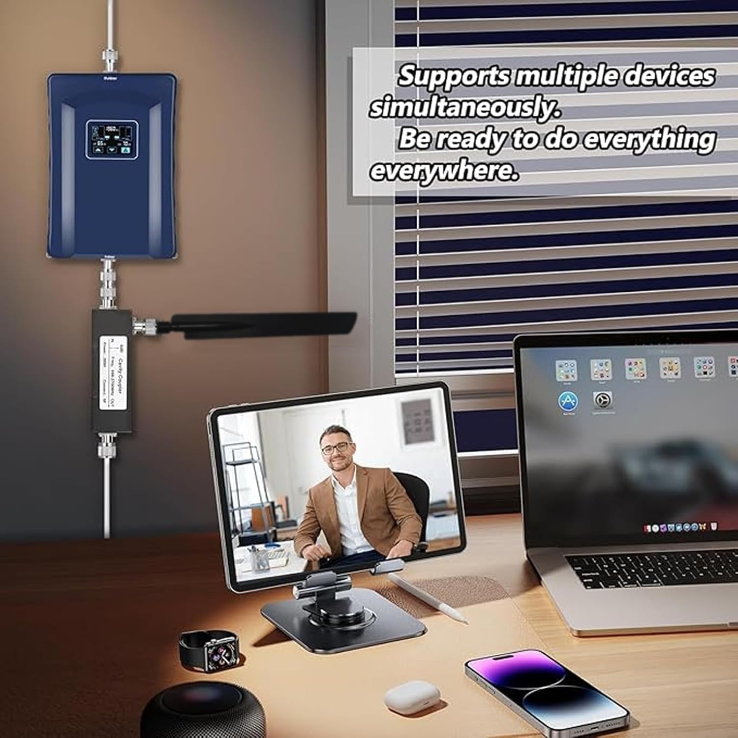 Cell Phone Booster for All U.S Carriers | Boosts 5G 4G LTE 3G | Cell Phone Signal Booster for Home and Office | 2